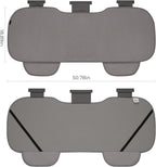 All Season Rear Bench Car Seat Covers Grey - Breathable Car Seat Protectors with Anti Slip Bottom - Durable Auto Seat Cushions Universal Fit for Vehicles Cars SUV Trucks Size M