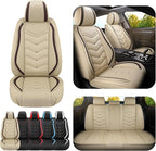 Car Seat Covers for Mercedes-Benz S-Class 2005-2026, Premium Nappa Leather Car Seat Cover, Stylish Sport Seat Covers， Automobile Seat Cover Sets.(Standard 5 Seats/Beige)