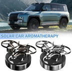 Solar Energy Auto Rotating Diffuser with Fragrance, Essential Oil Diffuser Scent Decoration for Car Interior & Home Office (2pcs)