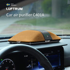 Car Air Purifier with H13 True HEPA Filter: Car Portable Air purifier for Exhaust Fumes, VOC, Smoke, Odors, and Bacteria, 99.9% Removal to 0.1 Microns - Air purifier for Car Traveling Bedroom (brown)