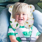 Baby Travel Pillow, Upgrade U-Shape Infant Pillow for Car Seat Pushchair and Stroller, Soft Comfortable Sleep Cushion for Kids Newborn and Toddler -Avocado