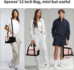 Small Gym Bag Carry On Bag - 12 in Mini Duffle Bag Lightweight for Overnight Travel(Pink)