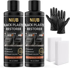 Plastic Restorer for Cars, 240ml Black Trim Restorer, Car Plastic Restorer, Plastic Restorer for Car Exterior, Restores Faded Plastic, Waterproof, Long-Lasting Shine & Protection,Outdoor Use Only