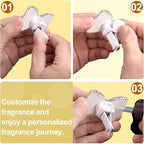 30Pcs Car Air Freshener Refill Felt Pads, 17.5MM/0.7inch Unscented Air Freshener Vent Clips Replacement White Oil Perfumes Refill Tablets for Car Diffusers