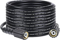 YAMATIC Pressure Washer Hose 25FT x 1/4", 3400 PSI Kink Resistant OEM-Quality Upgrade Power Washer Replacement/Extension with M22-14mm Brass Fittings for Ryobi, Troy Bilt, Greenworks, CRAFTSMAN