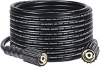 YAMATIC Pressure Washer Hose 25FT x 1/4", 3400 PSI Kink Resistant OEM-Quality Upgrade Power Washer Replacement/Extension with M22-14mm Brass Fittings for Ryobi, Troy Bilt, Greenworks, CRAFTSMAN