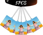 5pcs Custom Air Fresheners with Picture - Personalized Double Sided Photo Text Air Freshener for Car Wardrobe Bathroom Hanging Ornaments