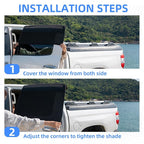 Car Window Shade for Baby, 2 Pack UV Protection Breathable Mesh Window Sun Shade,Car Window Screens for Most Pickup, Truck, Minivan, Large SUV(31.5"x47.2")