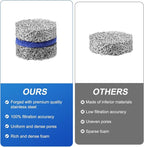 2 Sets Foam Cannon Orifice Kit, 0.04in/1.1mm Thread Nozzle and Foam Maker Meshes with Cleaning Tools Straw Filter Balls Universal Replacement Parts for Car Wash Tools