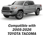 Tomatoman Tacoma Seat Covers Compatible with Toyota Tacoma 2005-2024 2025 2026 Truck Access Crew Double Extended Cab TRD Sport Offroad Limited SR5 V6 Airbag Compatible Car Cushions(Full Set/Black-Red)