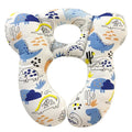 Baby Travel Pillow, Infant Kid's Cushion Soft and Skin Friendly for Car Seat, Pushchair and Stroller (Blue Dinosaur)