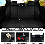 Car Seat Covers for Lexus ES 350 2007-2026, Premium Nappa Leather Car Seat Cover, Stylish Sport Seat Covers， Automobile Seat Cover Sets.(Standard 2 Seats/Black)