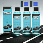 Interior Maintenance Refresher for Car, Plastic Clarify Tire Shine for Cars, 4 oz Black Plastic Car Trim Restorer Spray, Waterless Detailer for Rubber, Vinyl, and Plastic, Restores Deep Shine (3pcs)