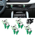 4PCS Car Air Fresheners Vent Clips, Butterfly Car Accessories, Sparkly Bling Dual Butterfly Auto Air Vent Clips, Automotive Cute Air Conditioning Outlet Decoration Universal for Women Girl