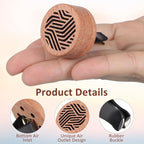 PartyKindom Car Aromatherapy Device - Wooden Aroma Diffuser Clip for Essential Oils Compact Air Freshener for Car Vent Elegant Design