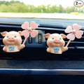 Cute Car Air Freshener Vent Clips, 3D Animal with Mini Fan Diffuser Vent Clip, Air Conditioning Decoration Car Accessories for Women and Men