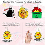 10Pcs Funny Car Air Freshener Hanging Decor Cute Accessories for Auto Interior, Funny Mirror Decor Hanging Cars Freshener Interior Gift for Men Women