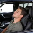 2 Pack Car Neck Pillow Soft Breathable Mesh Headrest Pillows for Driving Support, Universal Fit for Most Car Seats Decor Accessories（Black）