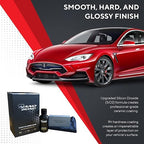 Nano Bond Ceramic Coating for Cars - 80% SiO2 Formula, Hydrophobic Paint Protection, UV & Corrosion Resistant for Glass, Wheels & Plastic, Easy Application, Car Detailing Kit, 30ml