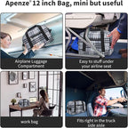 Small Gym Bag Carry On Bag - 12 in Mini Duffle Bag Lightweight for Overnight Travel(Gray white plaid)