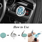 Love Anchor Car Diffuser Vent Clips Essential Oil Aromatherapy Car Diffuser Vent Clip Air Freshener Car Accessories for Women with 10 Refill Pads