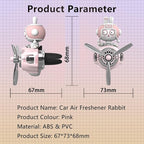 Rabbit Car Air Fresheners Pilot Car Diffuser Cute Car Perfume Funny Car Fragrance