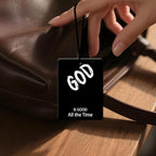 God Is Good Car Air Freshener 4 Pcs, Christian Religious Quote Scented Hanging Decor for Women Men, Vehicles Home Church, Faith Based Mirror Gift