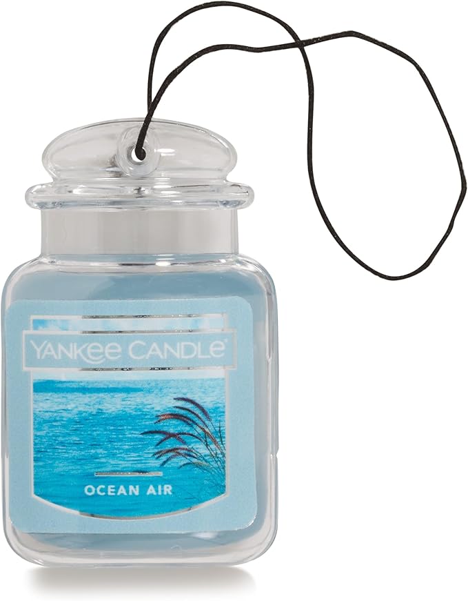 Yankee Candle Car Jar Ultimate, Ocean Air, 0.96 OZ (Pack of 4)