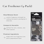 Black Coral Tide Car Air Freshener, Pack of 4