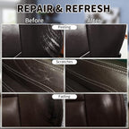 Dark Brown Leather Recoloring Balm with 100ml Mink Oil,Leather Couch Scratch Remover,Leather Repair kit for Vinyl Furniture and Car Interior,Leather Dye Paint,Mink Oil for Leather