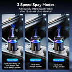 Smart Car Air Freshener, Car Air Freshener Diffuser with Starry Sky Projection and 50ml Perfume, Auto On/Off Intelligent, 3 Mode Adjustable Rechargeable Aroma Diffuser (Grapefruit)