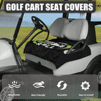 Biyejit Golf Cart Seat Covers with 4 Pockets Golf Cart Seat Towel Blanket Fits 2-Seat Golf Carts, Golf Cart Accessories