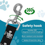 Adjustable pet cat and Dog car seat Belt，The Lanyard is Flexible and Adjustable from 20 to 33 inches (Skull)