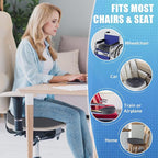 BlissTrends Donut Pillow Seat Cushion,Donut Chair Cushions for Postpartum Pregnancy & Hemorrhoids,Tailbone Pain Relief Cushion,Memory Foam Lifting Cushions for Office&Home Chairs (Grey)