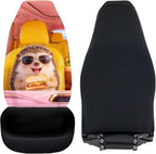 Cute Car Seat Covers Set of 2 Seat Cover for Front Seats Hedgehog Easy to Install and Clean Removable Automotive Accessories All-Season Protection for Cars Sedans SUVs