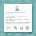 G's Breeze Blue Air Freshener - Ocean Inspired Refreshing Scent, Long-Lasting Aroma, Calming Atmosphere - Notes of Sea Air, Soft Citrus & Florals - Instant Fresh Energy - Ideal for Home, Car & Office