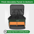YOREPEK 2 Layer Golf Trunk Organizer, Golf Gifts for Men with Separate Ventilated Compartment for 2 Pair Shoes, Waterproof Car Trunk Locker for Balls, Tees, Clothes, Gloves, Gifts for Golfers
