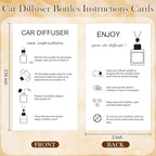 100 Sets Car Diffuser Bottles Empty Bulk Hanging Car Air Freshener Diffuser Bottles Glass Perfume Holder with Instruction Cards for Essential Oil Wedding Bridal Birthday Gifts (Heart)