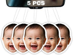 5pcs Custom Air Fresheners with Picture,Personalized Double Sided Photo Air Freshener for Car with Scents Freshener, Customized Face Air Freshener Car Wardrobe Bathroom Hanging Ornaments