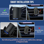 Smart Car Air Freshener: Revolutionary Smart Car Diffuser Vent Clip with 3 Exclusive 10 ml Fragrances (Fresh Essence Collection)
