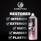DONKEYPRO Polishing Cleaner, Car Interior Cleaner - Repels Dust & Staining, Restores & Protects Plastic, Vinyl, Leather Seats - UV Guard, Anti-Aging, Interior Detailer Spray with Iron Can(2 x 15oz)