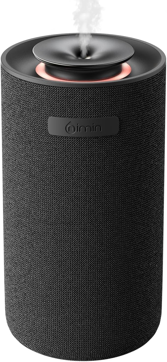 Waterless Car Diffuser & Home Aromatherapy Diffuser with Ignition-Activated Start/Stop | Cordless Portable Car Air Freshener for Essential Oils 5/10/15ml | Adjustable Scent, 2-in-1 Home/Car Mode