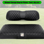 Club Car DS Seat Covers, Golf Cart Seat Covers for Club Car DS OEM Ordinary Seat-Thick Premium Marine Leather Custom Diamond Comfortable/Anti-Scratch/Anti-Fading/Easy to Install