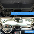 Upgraded Windshield Sun Shade Fit 2021 2020 2019 2017 2016-2007 Toyota Tundra Limited SR5 Platinum TRD Pro Pickup Front Window Sunshade Truck Accessories Sun Visor UV Protector Heat Shield Cover