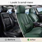 Coverado Seat Covers, Car Seat Covers Front Seats, Car Seat Cover, Car Seat Protector Waterproof, Car Seat Cushion Nappa Leather, Seat Covers Carseat Cover Universal Fit for Most Cars