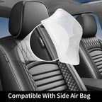 Fit HRV Car Seat Covers for Honda HR-V 2016-2024 2025 2026 - Upgraded Premium Waterproof & Breathable Leather, Airbag Compatible, All-Weather Seat Cushion Protector (2 Front/Black)