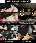 Auto Newer Car Seat Cover,Breathable Front Car Seat Cushion,Comfortable Car Seat Protector,Anti-Slip Full Wrap Driver Car Seat Protector with Storage Pocket,Universal All Seasons(Black,2PCS)