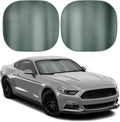 BDK 2PC Charcoal Gray Car Windshield Sun Shade – Sun Visor & Sunshade for Car Windshield – UV Rays Interior Protection - Easy Setup & Keeps Your Vehicle Cool – SUV & Truck Accessories - 31.75 x 28.75