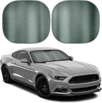 BDK 2PC Charcoal Gray Car Windshield Sun Shade – Sun Visor & Sunshade for Car Windshield – UV Rays Interior Protection - Easy Setup & Keeps Your Vehicle Cool – SUV & Truck Accessories - 31.75 x 28.75
