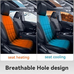 coverdream 2026 Rav4 Seat Covers Custom Fit for 2026 Toyota Rav4 Hybrid (LE,XLE Premium) SUV,Full Set Luxury Waterproof Leather Car Seat Protector